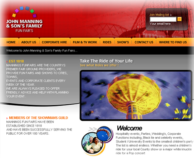 John Manning and Son's Familly Fun Fairs